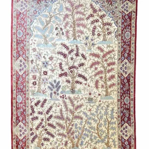 Pure silk Persian Qom Tree of Life