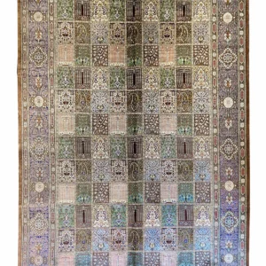 Pure silk Persian Qom in Bakhtiyar Designed by Babi