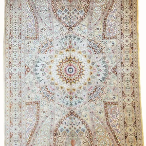 Pure silk Persian Tabriz in Dome design