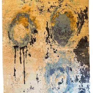 YM-A-89 Modern multi color 60% bamboo silk & 40% wool